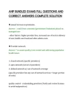 Ahip Bundled Exams Full Questions And&NewLine;Correct Answers Complete Solution