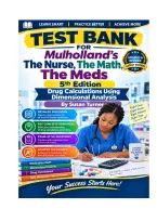 Test Bank for Mulholland-s The Nurse&comma; The Math&comma; The Meds&comma; 5th Edition Drug Calculations Using Dimensional Analysis By Susan Turner&comma; Comprehensive Examination material&period;pdf&NewLine;&NewLine;