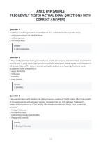 Ancc Fnp Sample&NewLine;Frequently Tested Actual Exam Questions With&NewLine;Correct Answers