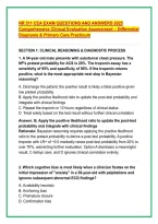 NR 511 CEA EXAM QUESTIONS AND ANSWERS 2025 Comprehensive Clinical Evaluation Assessment &ndash; Differential Diagnosis & Primary Care Practicum