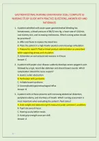 Gastrointestinal Nursing Exam Review 2026 &sol; Complete Gi &NewLine;Nursing Study Guide With Practice Questions&comma; Answer Key And &NewLine;Rationales