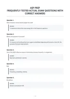 Asp Prep&NewLine;Frequently Tested Actual Exam Questions With&NewLine;Correct Answers