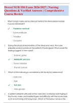 Drexel NUR 550 Exam 2026&sol;2027 &vert; Nursing Questions & Verified Answers &vert; Comprehensive Course Review
