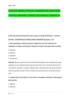Evidence-Based Physical Examination Exam With &NewLine;Verified Answers Detailed Rationales Graded A&plus; 