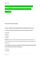 Hole's Human Anatomy And Physiology Exam &NewLine;With Verified Answers Detailed Rationales &NewLine;Graded A&plus; 