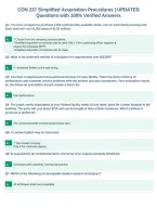 CON 237 Simplified Acquisition Procedures &vert; UPDATED&NewLine;Questions with 100&percnt; Verified Answers