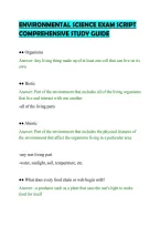 Environmental Science Exam Script Comprehensive Study Guide