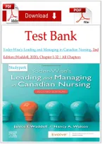 Test Bank - Yoder-Wise's Leading and Managing in Canadian Nursing&comma; 2nd Edition &lpar;Waddell&comma; 2020&rpar;&comma; Chapter 1-32 &vert; All Chapters