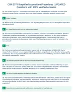 CON 2370 Simplified Acquisition Procedures &vert; UPDATED&NewLine;Questions with 100&percnt; Verified Answers