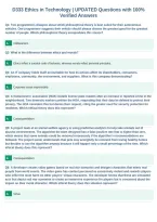 D333 Ethics in Technology &vert; UPDATED Questions with 100&percnt;&NewLine;Verified Answers