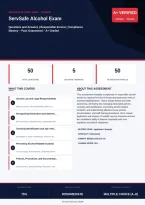ServSafe Alcohol Responsible Service Compliance Mastery Exam 2026&sol;2027 &ndash; Questions and Answers &vert; Complete Verified Answers &vert; Detailed Rationales &ndash; Pass Guaranteed &ndash; A&plus; Graded