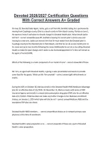 Devoted 2026&sol;2027 Certification Questions &NewLine;With Correct Answers A&plus; Graded 