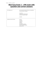 Med Surg Exam 1 - LPN exam with question and correct answers&NewLine;