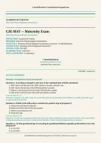 Maternity Clinical Judgment Exam CJE 2026&sol;2027 &vert; 100 Verified Questions & Answers &vert; ExamSoft by Turnitin Prep &vert; Instant Download