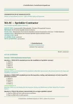 Massachusetts Fire Protection Sprinkler Contractor Exam 2026&sol;2027 &vert; 150 Verified Questions & Answers &vert; MA Division of Occupational Licensure Prep &vert; Instant Download