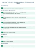 HIMT 2267 &shy; mid&shy;term &vert; UPDATED Questions with 100&percnt; Verified&NewLine;Answers&NewLine;