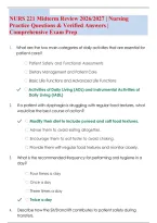 NURS 221 Midterm Review 2026&sol;2027 &vert; Nursing Practice Questions & Verified Answers &vert; Comprehensive Exam Prep