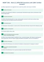 MGMT 3301 &shy; Mod 12 &vert; UPDATED Questions with 100&percnt; Verified&NewLine;Answers