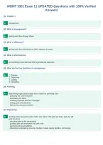 MGMT 3301 Exam 1 &vert; UPDATED Questions with 100&percnt; Verified&NewLine;Answers