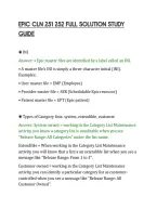 Epic Cln 251 252 Full Solution Study&NewLine;Guide