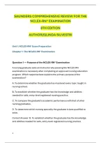 NCLEX-RN Practice Questions&colon; Complete Saunders 8th Edition Review with Answers & Rationales