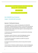 NCLEX-RN Practice Questions &vert; Saunders 8th Ed&period; Complete Review
