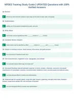 NPDES Training Study Guide &vert; UPDATED Questions with 100&percnt;&NewLine;Verified Answers&NewLine;