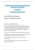 Complete Saunders NCLEX-RN 8th Edition Review&colon; MCQs&comma; Answers & Rationales