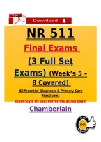 Chamberlain NR 511 Final 3 Full Exam Sets&comma; Weeks 5&ndash;8 Practice Questions &lpar;Latest PDF&rpar;