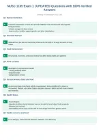 NUSC 1165 Exam 1 &vert; UPDATED Questions with 100&percnt; Verified&NewLine;Answers