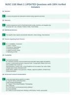 NUSC 1165 Week 1 &vert; UPDATED Questions with 100&percnt; Verified&NewLine;Answers&NewLine;