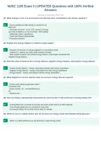 NUSC 1165 Exam 3 &vert; UPDATED Questions with 100&percnt; Verified&NewLine;Answers