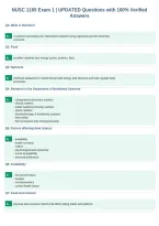 NUSC 1165 Exam 1 &vert; UPDATED Questions with 100&percnt; Verified&NewLine;Answers