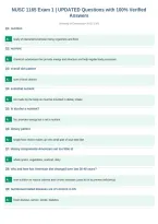 NUSC 1165 Exam 1 &vert; UPDATED Questions with 100&percnt; Verified&NewLine;Answers