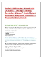 Sentinel U APS Complete 5-Case Bundle &lpar;2026&sol;2027&rpar; &vert; Oncology&comma; Cardiology&comma; Gerontology & Women&rsquo;s Health &vert; Patient Assessments&comma; Diagnoses & Plans of Care &ndash; American Sentinel University