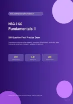 Galen NSG 3130 Final Exam Practice &vert; 200 Comprehensive NCLEX-Style Questions &plus; Rationales
