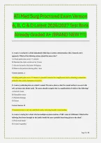 ATI Med Surg Proctored Exam Version A&comma; B&comma; C & D Latest 2026&sol;2027 Test Bank