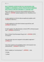 Dot Certification Exam&vert;&vert; All Questions And &NewLine;Correct Answers&vert;&vert; Latest Update With Verified &NewLine;Solutions Already Graded A&plus;&vert;&vert; Assure Pass