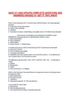 Iaao 311 2026 Update Complete Questions And &NewLine;Answers Graded A&plus; Get It 100&percnt; Right 