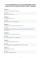 F&period;a&period;c&period;e Fundamentals Of Code Enforcement Level I&NewLine;Updated Actual Questions With Correct Answers