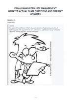 Fbla Human Resource Management&NewLine;Updated Actual Exam Questions And Correct&NewLine;Answers
