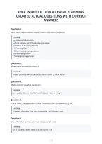 Fbla Introduction To Event Planning&NewLine;Updated Actual Questions With Correct&NewLine;Answers