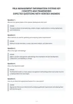 Fbla Management Information Systems Key&NewLine;Concepts And Frameworks&NewLine;Expected Questions With Verified Answers