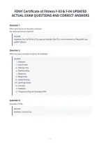 Fdny Certificate Of Fitness F-03 & F-04 Updated&NewLine;Actual Exam Questions And Correct Answers