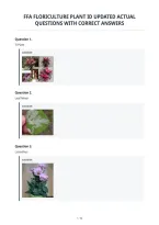 Ffa Floriculture Plant Id Updated Actual&NewLine;Questions With Correct Answers