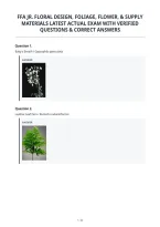 Ffa Jr&period; Floral Design&comma; Foliage&comma; Flower&comma; & Supply&NewLine;Materials Latest Actual Exam With Verified&NewLine;Questions & Correct Answers