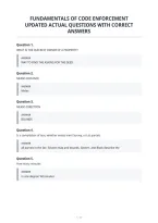 Fundamentals Of Code Enforcement&NewLine;Updated Actual Questions With Correct&NewLine;Answers