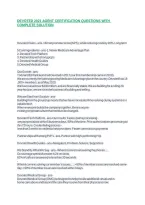 Devoted 2021 Agent Certification Questions With Complete Solution