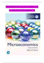 TEST BANK FOR MICROECONOMICS 7TH EDITION By jeffrey M&period; Perloff - ComPlete All Chapters &lpar;VERIFIED&rpar;&NewLine;