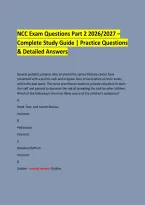  &NewLine;NCC Exam Questions Part 2 2026&sol;2027 &ndash; Complete Study Guide &vert; Practice Questions & Detailed Answers &NewLine; &NewLine;
